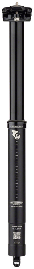Wolf Tooth Resolve Dropper Seatpost - Black - 31.6mm, 160mm