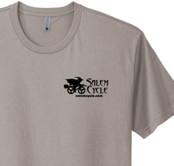 Premium Combed Cotton Salem Cycle Witch Unisex Short Sleeve Tee Modern Logo