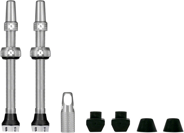 Muc-Off V2 Tubeless Valve Kit - Silver 44mm Pair