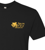 Premium Combed Cotton Salem Cycle Witch Unisex Short Sleeve Tee Modern Logo