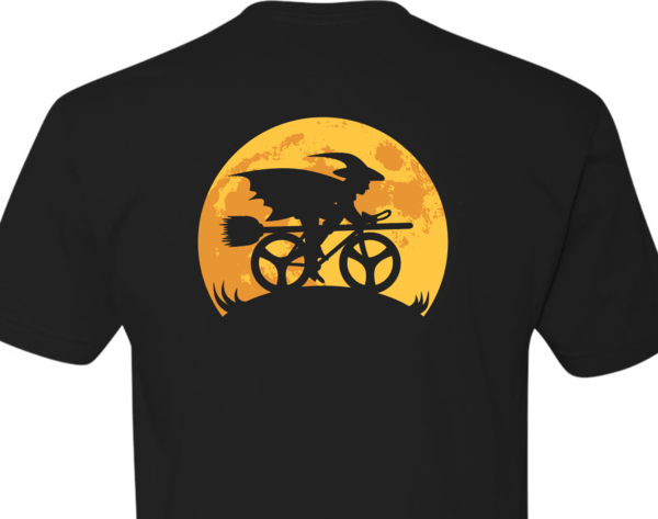 Premium Combed Cotton Salem Cycle Witch Unisex Short Sleeve Tee Modern Logo