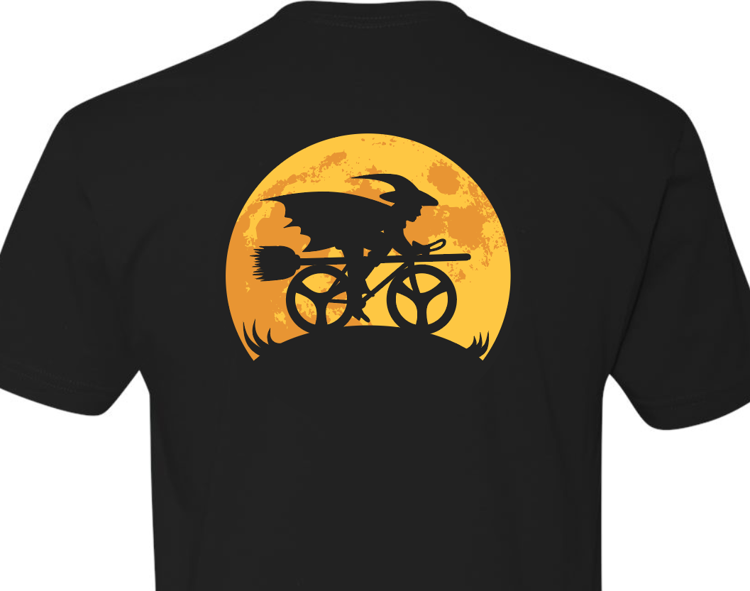 Premium Combed Cotton Salem Cycle Witch Unisex Short Sleeve Tee Modern Logo