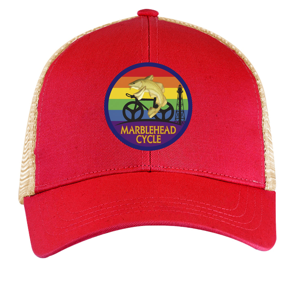 RED / OYSTER - FRONT